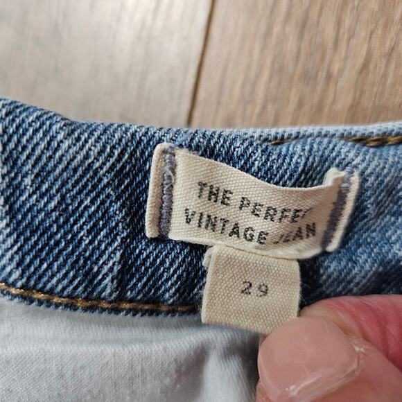 Madewell The Perfect Vintage Jean Women's Size 29 High Rise Blue Denim Jeans - Picture 6 of 13